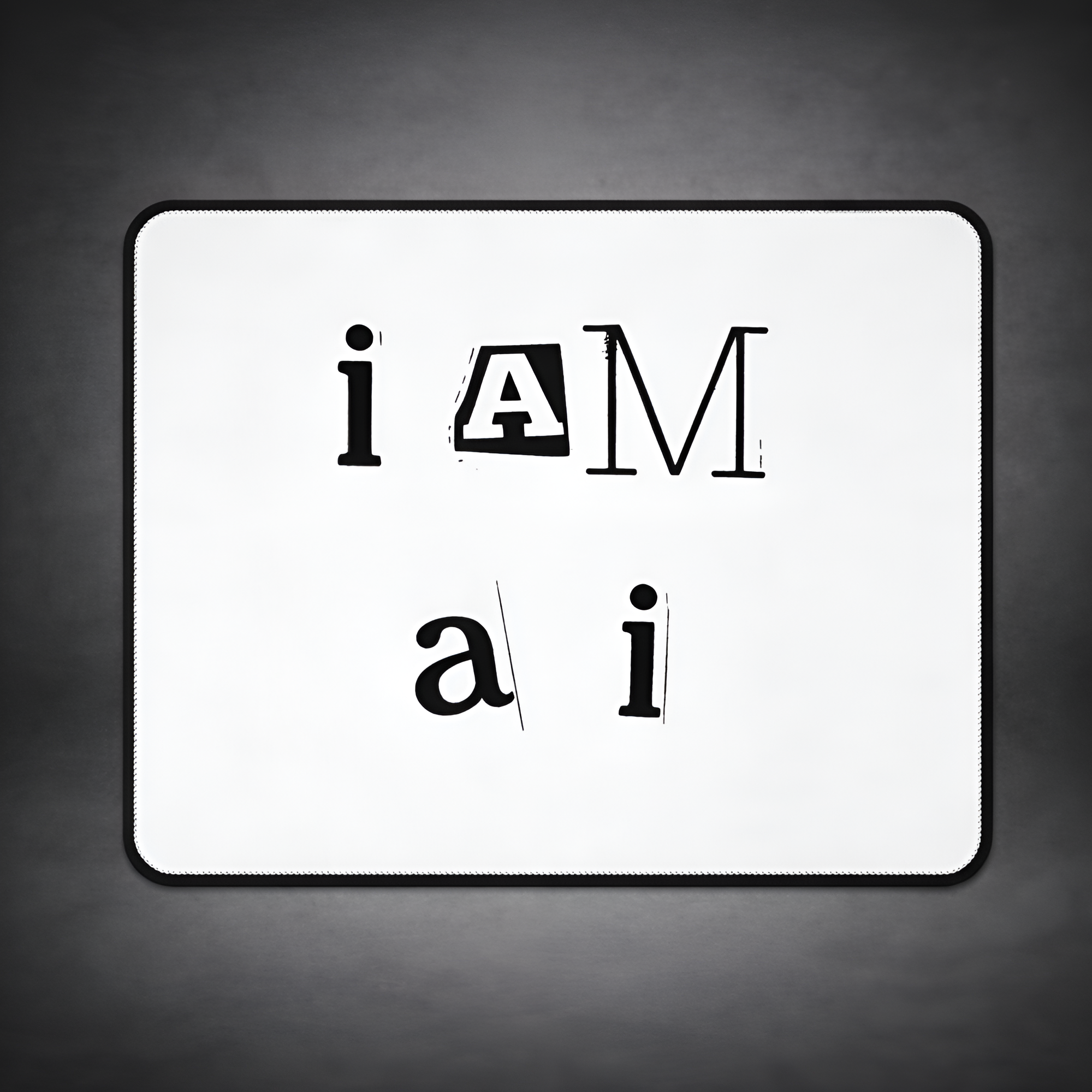 I AM AI - No Slip Gaming Mouse Pad 1 Mouse Pad I am AI Final Picsart AiImageEnhancer 1