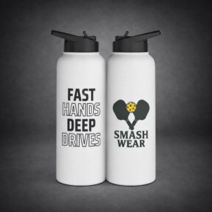 Fast Hands Deep Drives – Stainless Steel Pickleball Water Bottle