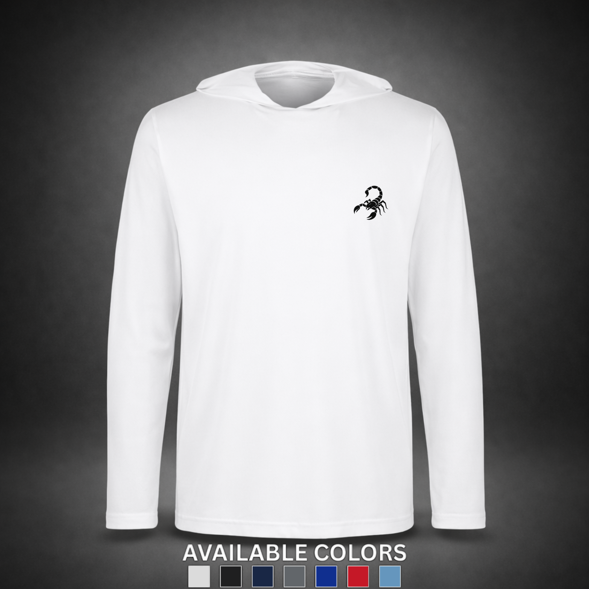 Scorpion - Pro Moisture Wicking Hoodie 2 Scorpion White Hoodie FINAL WEB 2